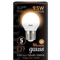 Светодиодная лампочка Gauss LED Globe E27 9.5 Вт 3000 К 105102110