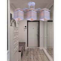 Люстра средней высоты Mirastyle MH-10096/3 WH+GR