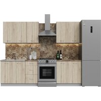 Готовая кухня Кортекс-мебель Корнелия Лира 2.0 (дуб сонома/мадрид)