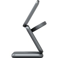 Беспроводное зарядное Magssory Fold Pro 3 в 1 WCH063 (темно-серый)