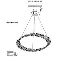 Подвесная люстра Aployt APL.853.03.88