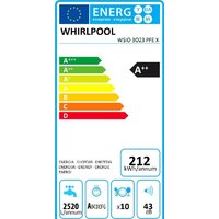 Встраиваемая посудомоечная машина Whirlpool WSIO 3O23 PFE X