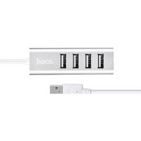 USB-хаб Hoco HB1 (серебристый)