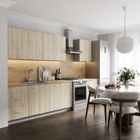 Готовая кухня Кортекс-мебель Корнелия Лира 2.5 (дуб сонома/дуб бунратти)