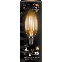 Светодиодная лампочка Gauss Filament Candle E14 9 Вт 2700 К 103801109
