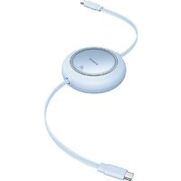 Кабель Baseus Free2Pull Mini Retractable Charging Cable 100W USB Type-C - USB Type-C (1.5 м, белый)