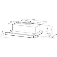 Кухонная вытяжка Krona Kamilla Eco 600 W (белый)