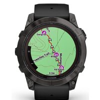 Умные часы Garmin Fenix 7X Pro Sapphire Solar (карбоново-серый титан/черный)