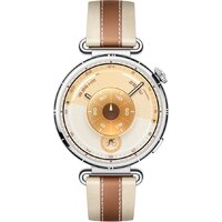 Умные часы Huawei Watch GT 6 41 мм (серебристый, с коричневым кожаным ремешком, международная версия)