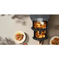 Аэрогриль (аэрофритюрница) Xiaomi Smart Double Stack Air Fryer 12L MAF-DS1201 (евровилка, черный)