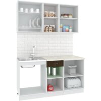 Готовая кухня Кортекс-мебель Корнелия Экстра 1.6м (дуб сонома/венге/марсель)