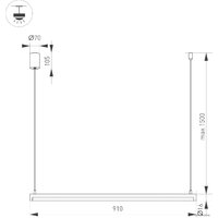 Подвесная люстра Arlight SP-UMBRA-HANG-H-L900-15W 036941