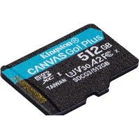 Карта памяти Kingston Canvas Go! Plus microSDXC 512GB (с адаптером)