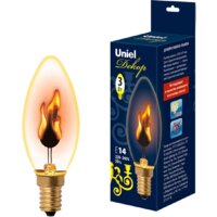 Лампочка Uniel IL-N-C35-3/RED-FLAME/E14/CL UL-00002981
