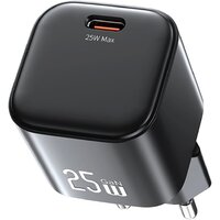 Сетевое зарядное Usams CC289 25W GaN (черный)