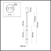 Подвесная люстра Odeon Light Marbella 6674/15L