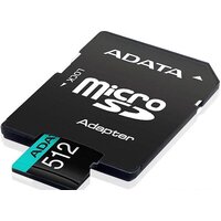 Карта памяти ADATA Premier Pro AUSDX512GUI3V30SA2-RA1 microSDXC 512GB (с адаптером)