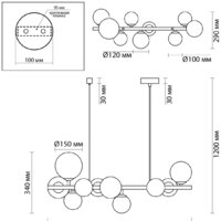 Подвесная люстра Odeon Light Tovi 4818/10