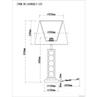 Настольная лампа Arte Lamp Jessica A4062LT-1CC