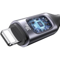 Кабель Usams US-SJ667 USB Type-A - Lightning (1.2 м, черный)