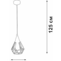 Подвесная люстра Vitaluce V4728-1/1S