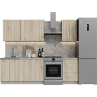 Готовая кухня Кортекс-мебель Корнелия Лира 1.9 (дуб сонома/марсель)