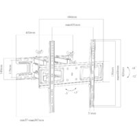 Кронштейн для телевизора Metaldesign MD 3354 Full Motion
