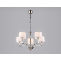 Подвесная люстра Ambrella light LH71121/5 SN/WH (никель/белый)