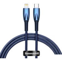 Кабель Baseus Glimmer Series Fast Charging Data Cable Type-C - Lightning 20W CADH000003 (1 м, синий)