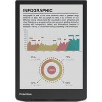 Электронная книга PocketBook 743K3 InkPad Color 3 (черный/серебристый)