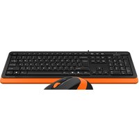 Офисный набор A4Tech Fstyler F1010 (черный/оранжевый)