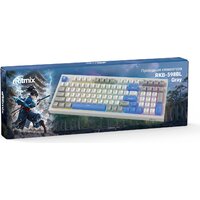 Клавиатура Ritmix RKB-598BL (серый/белый)