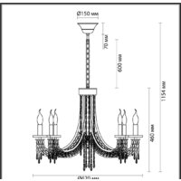 Подвесная люстра Odeon Light Capel 5063/6