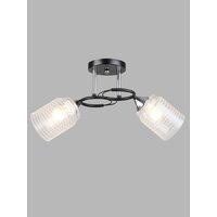 Припотолочная люстра Aitin Pro НПБ 02-2x60-101 K2246/2 (черный/хром)