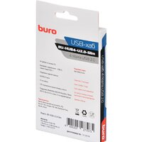 USB-хабы и док-станции Buro BU-HUB4-U2.0-Slim