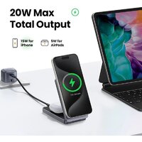 Беспроводное зарядное Ugreen W706 45023 (серый)