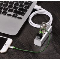 USB-хаб Hoco HB1 (серебристый)
