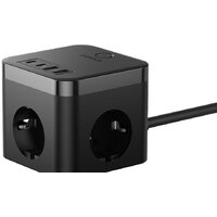 Сетевое зарядное Baseus PowerCombo Cube Power Strip 3AC+2U+2C 30W E00066400117-00