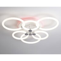 Припотолочная люстра Ambrella light Acrylica FA3844/3+3 WH (белый)