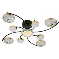 Припотолочная люстра Escada 10208/8LED (черный/золото)
