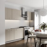 Готовая кухня Кортекс-мебель Корнелия Лира 1.9 без столешницы (капучино)