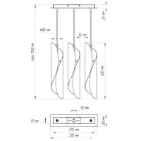 Подвесная люстра Элетех Маэстро 2 232 НСБ 01-3x60-156 1005404629