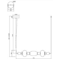 Подвесная люстра Moderli Glaze V11701-PL