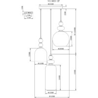 Подвесная люстра Moderli Tamina V11403-3P