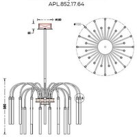Подвесная люстра Aployt APL.852.17.64