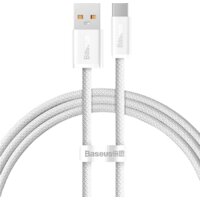 Кабель Baseus Dynamic Series Fast Charging Data Cable 100W USB Type-A - USB Type-C (1 м, белый)