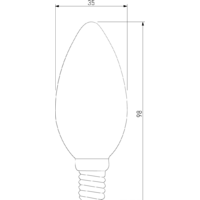 Светодиодная лампочка Elektrostandard C35 7W 3300K E14 BLE1411
