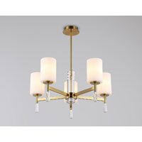 Подвесная люстра Ambrella light LH56261/5 BS/FR (латунь/белый матовый)
