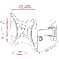 Кронштейн для телевизора Kromax OPTIMA-203 (черный)