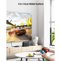 Переключатель Ugreen CM332 80125 4 x HDMI (с пультом ДУ, черный)